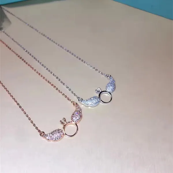 Ожерелье из серебра 925 пробы с фианитом|designer necklace|fashion necklacenecklace designer |