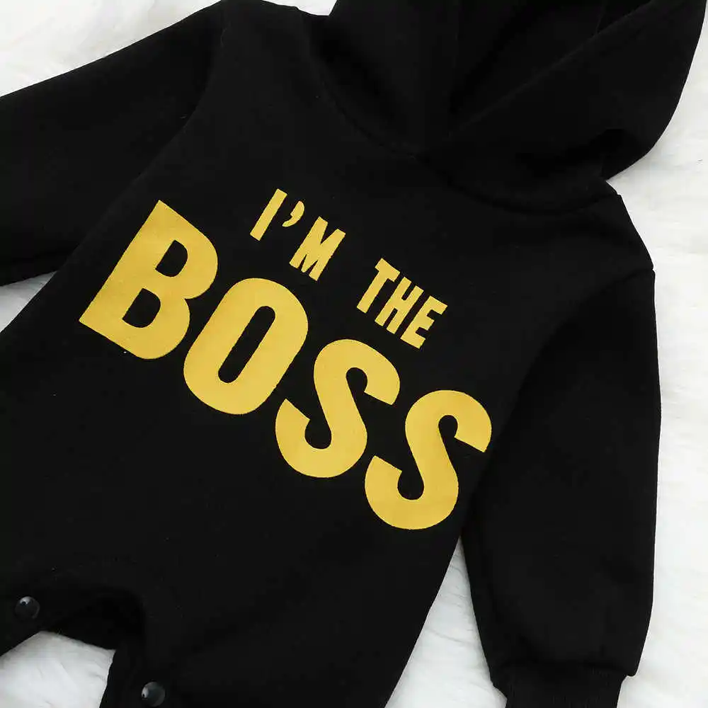 Toddler Kids Baby Letter Boys Girls Hoodie Outfits Clothes Romper Jumpsuit Print Hooded Tops Pullover | Детская одежда и обувь