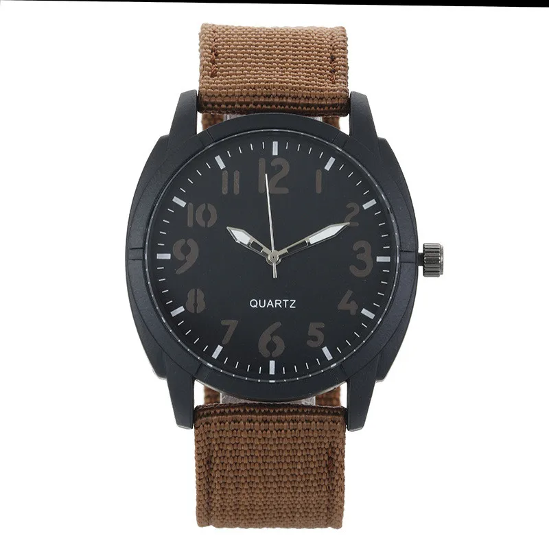 FUNIQUE спортивные мужские Quartzwatch повседневные аналоговые холщовые часы с цифрами и