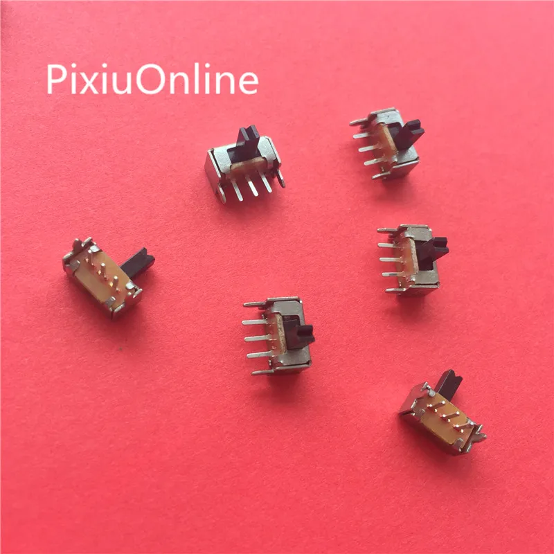 50 шт. YT1998 SK12D07 переключатель 3-Контактный PCB 2-позиционный 1P2T SPDT Миниатюрный