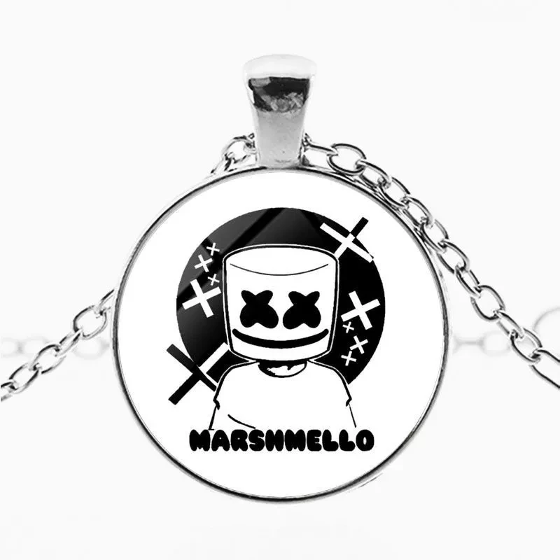 ZSQH DJ Marshmello 7 стиль кулон ожерелье для детей косплей костюм аксессуары милые Marshmallo