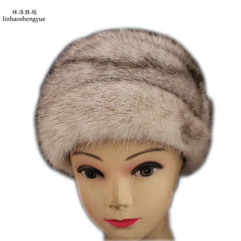 Linhaoshengyue Mink Fur Cap  Free Shopping