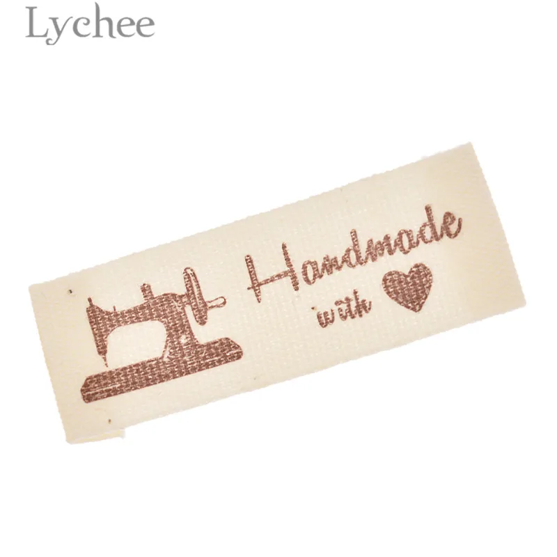 Lychee Life 200 шт. ручной работы с любовью милые моющиеся складные бирки флагом для