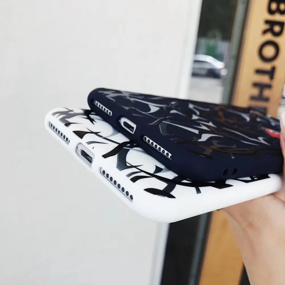 Чехол для телефона iphone XS MAX силиконовый чехол Jing Thorn Heart Eye XR X S | Мобильные телефоны