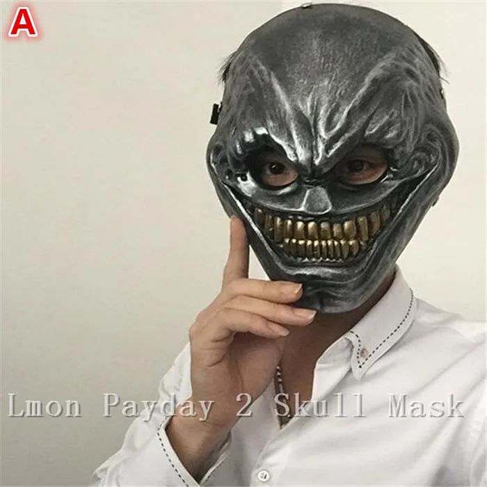 Высокое качество смолы страшный клоун Волк Маска Payday 2 цепи Хэллоуин маска