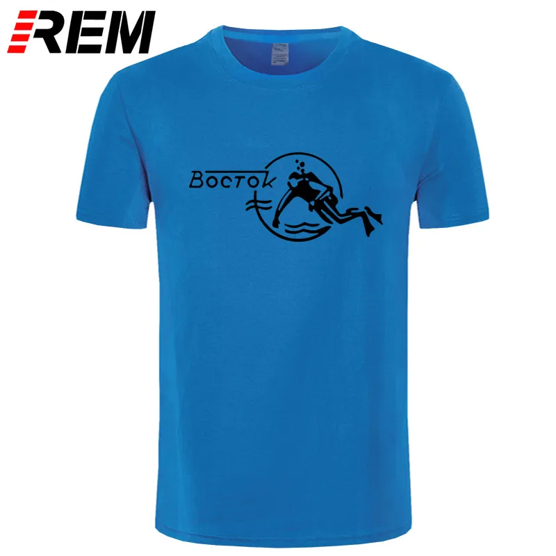 REM, модная крутая Мужская футболка, Женская забавная футболка, Vostok Scuba Dude, индивидуальная Футболка с принтом