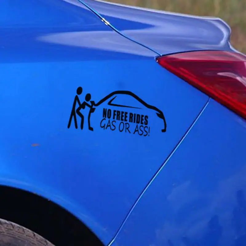 10 x New No Rides for Free Gas or Ass Car Creative Decorative Auto Decal Cartoon Reflective Body Pattern Vinyl | Автомобили и