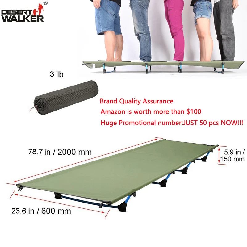 3.0LB Сверхлегкий складной походная кровать 60*200 см кемпинг кроватка коврик Мебель