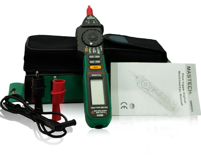 Новый Mastech MS8212A Профессиональный Multimetro Pen тип Цифровой Мультиметр С Логикой и
