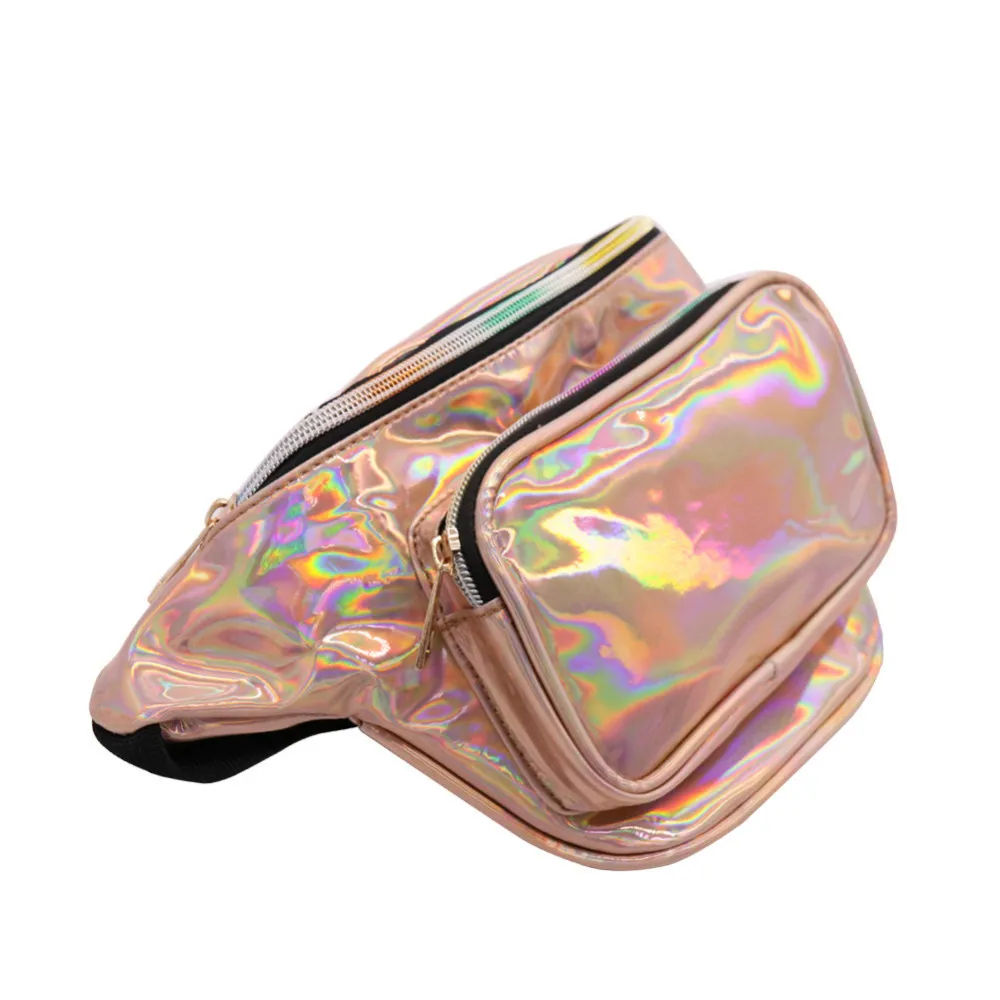 LUCDO Женская Лазерная Удобная поясная сумка кожаная мужская водонепроницаемая