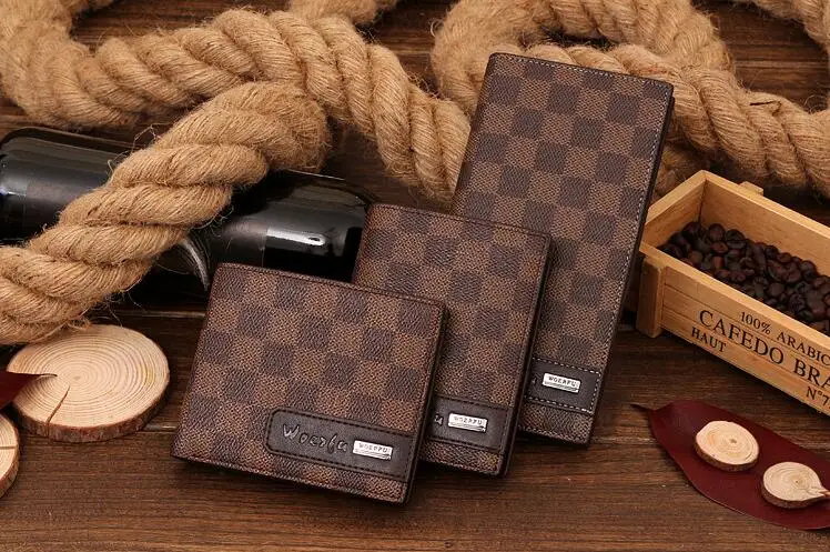 Кожа долго бренд мужской кошелек ( 3 моделей ) простой дизайн мода старший PU