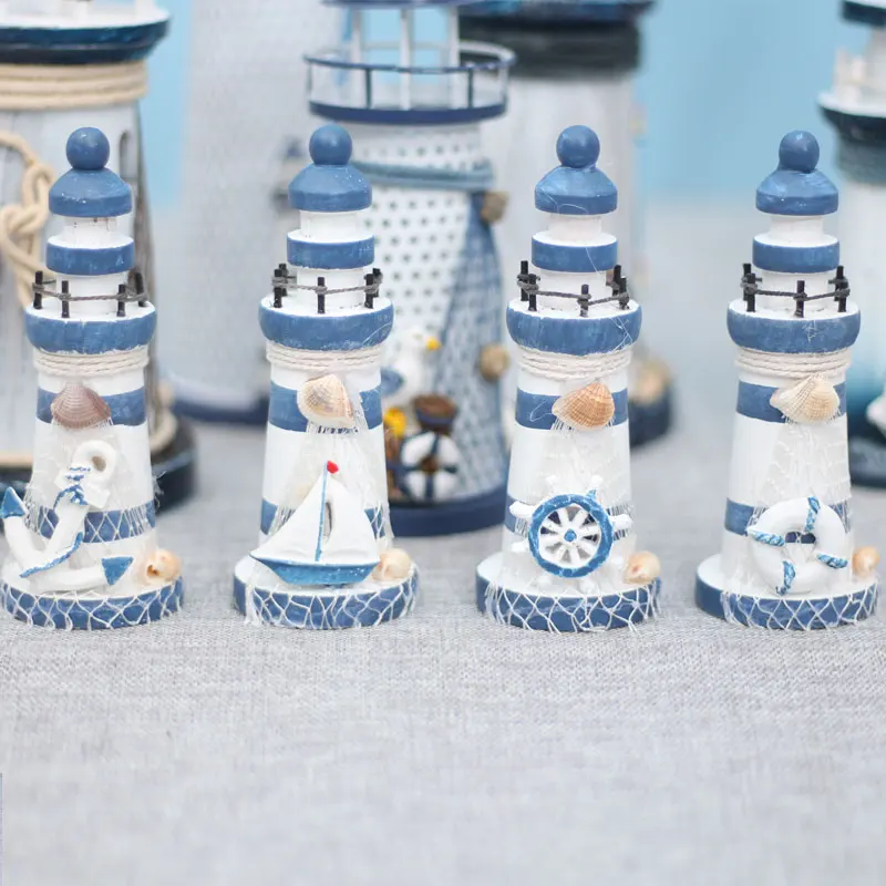 Средиземноморский деревянный маяк старые украшения для дома Креативные в