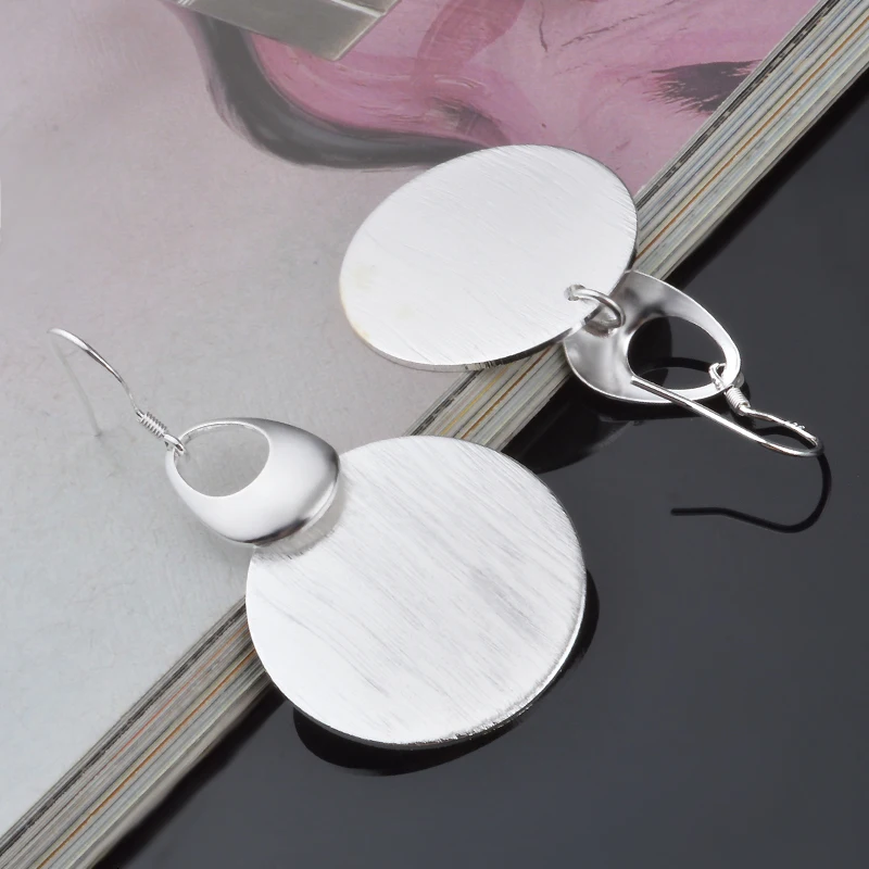 Бесплатная доставка! Серьги из стерлингового серебра 925 пробы популярные серьги