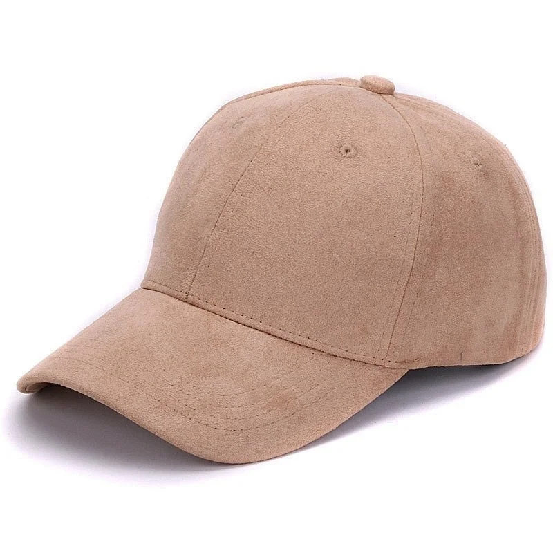 Light Brown Замшевые бейсболки для улицы, спортивные кепки и кепки для мужчин и женщин - Цвет: Light Brown