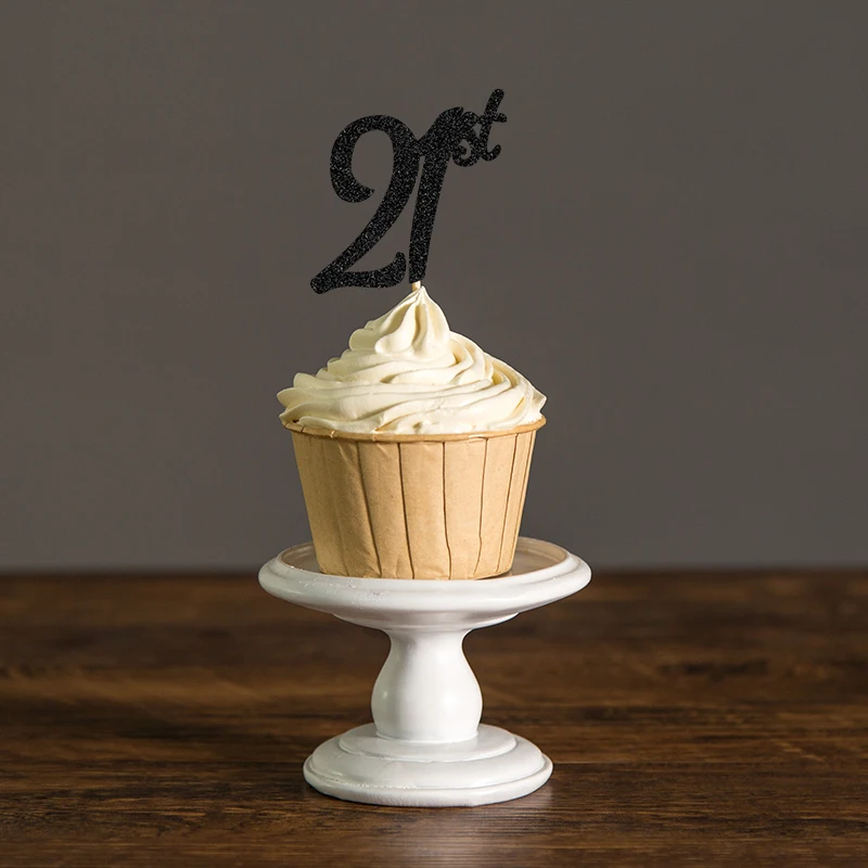 Украшения для дня рождения топпер капкейков 21 век украшение вечерние