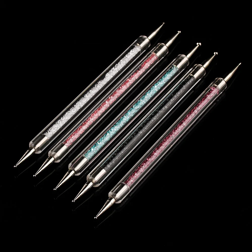 Набор из 3/5 шт. УФ-гелевая ручка для рисования ногтей акриловая стразы с