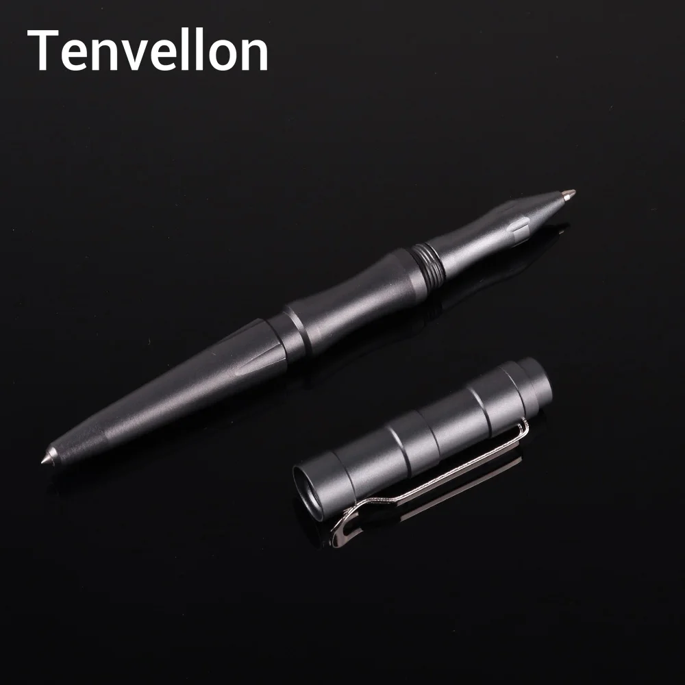 Tenvellon тактическая ручка для самообороны черного цвета с футляром ручек
