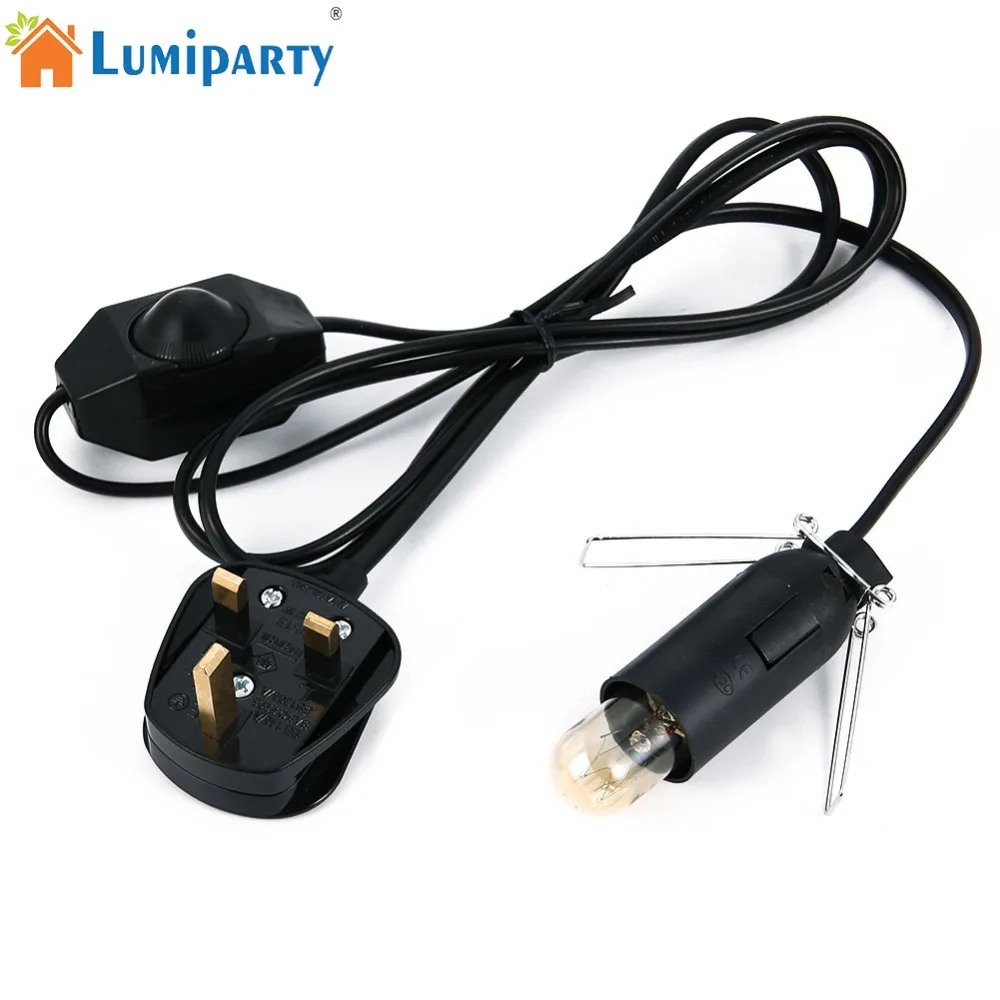LumiParty 1 шт. гималайской соли лампы 6ft Оригинальные Замена шнур с диммер и 7 Вт E14 Socket