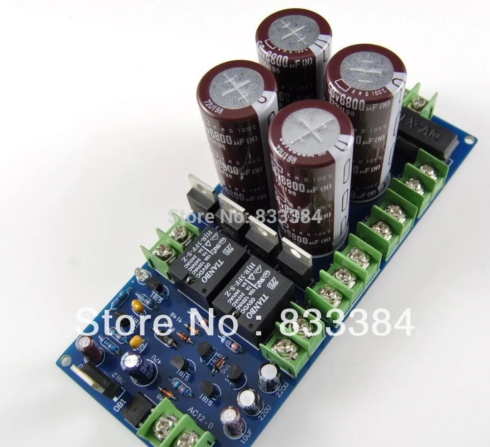 Блок питания 50V6800UFx4 плата со светодиодным динамиком защита для усилителя