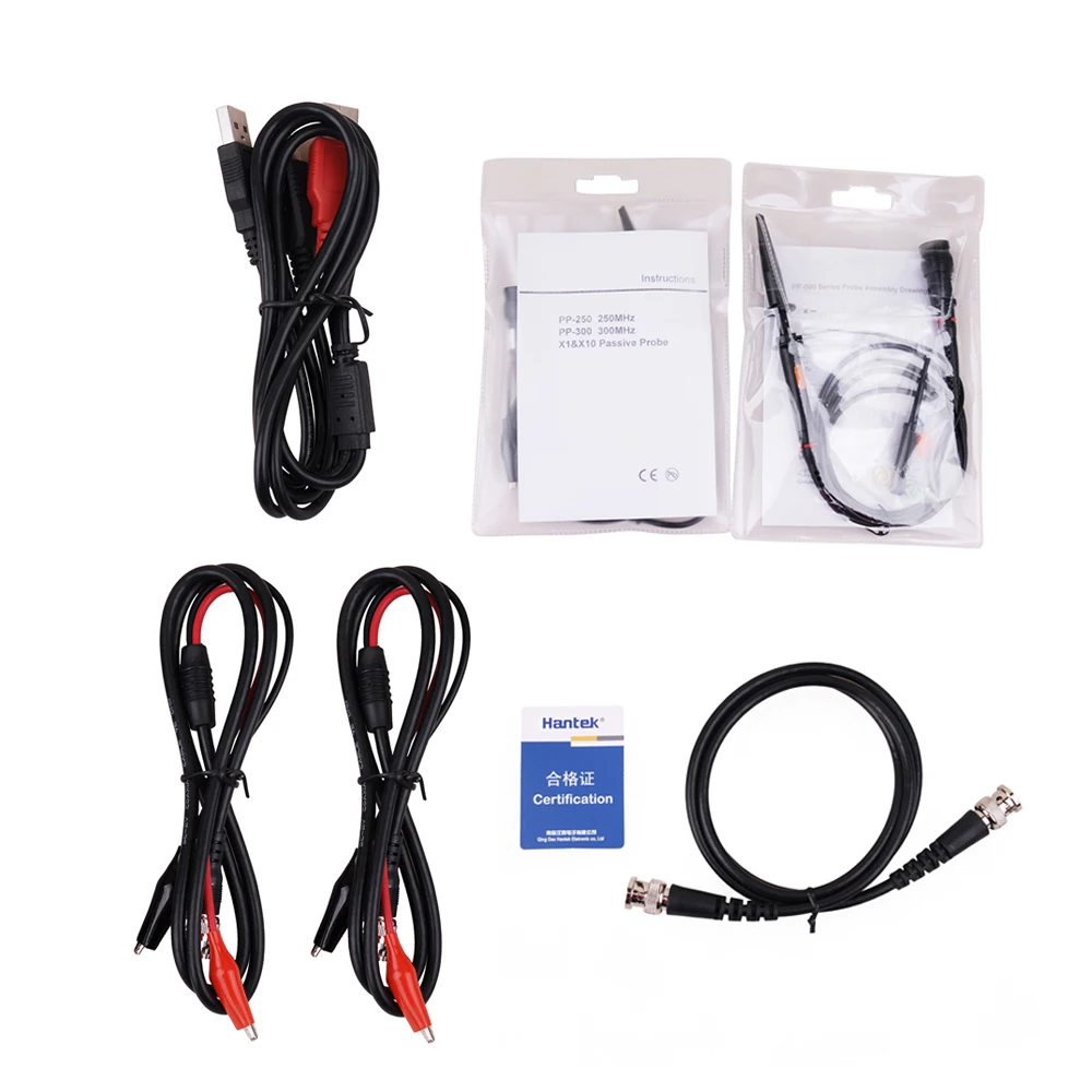 Hantek официальный 6254BD 4 канала 250 МГц полоса пропускания Osiclloscope цифровой USB PC Портативный Osciloscopio с 25 МГц генератор сигналов