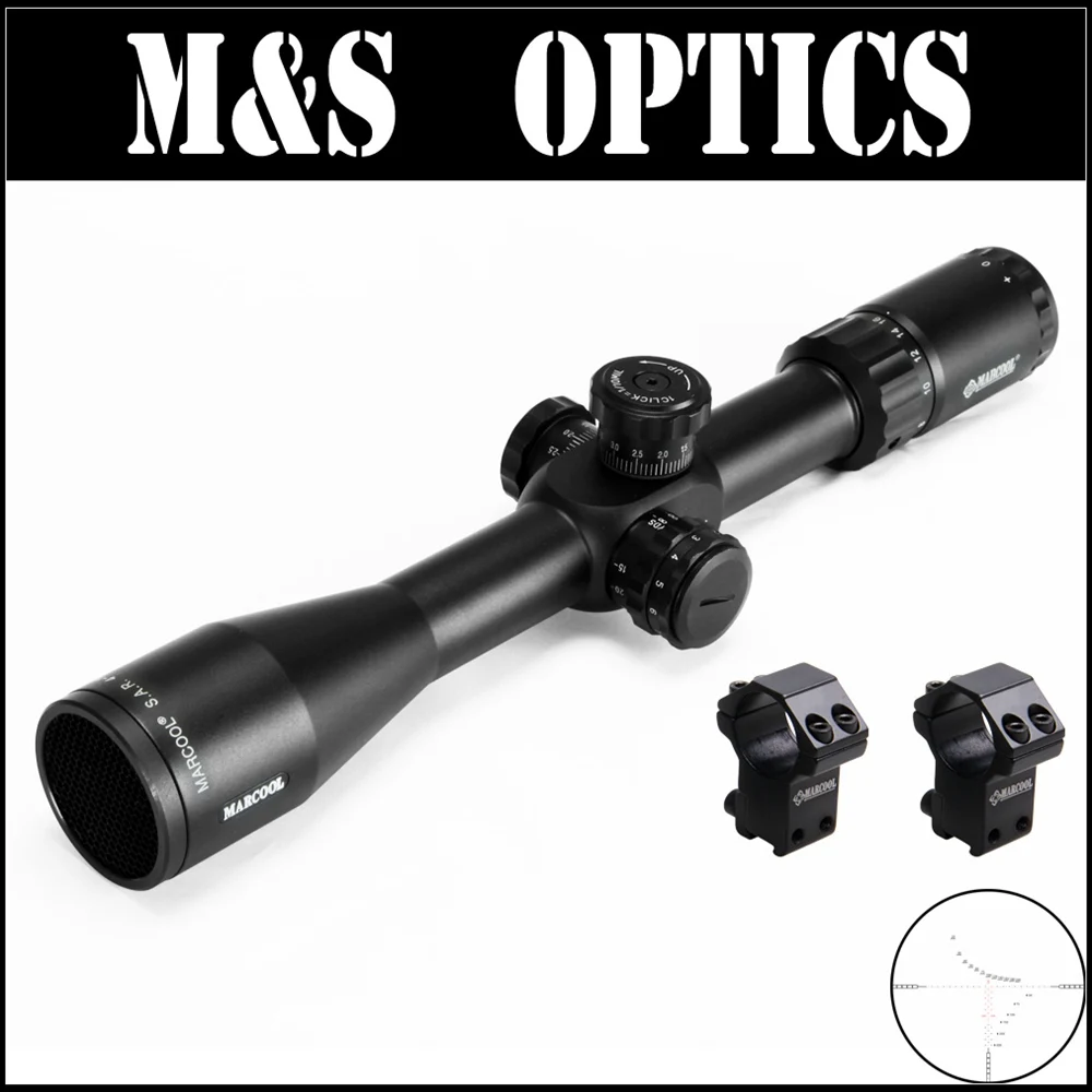 MARCOOL ALT 3,5-10X44 SF боковая фокусировка Airsoftsports Пистолет оптический прицел с оптические прицелы рельсовые кольца крепления для охоты