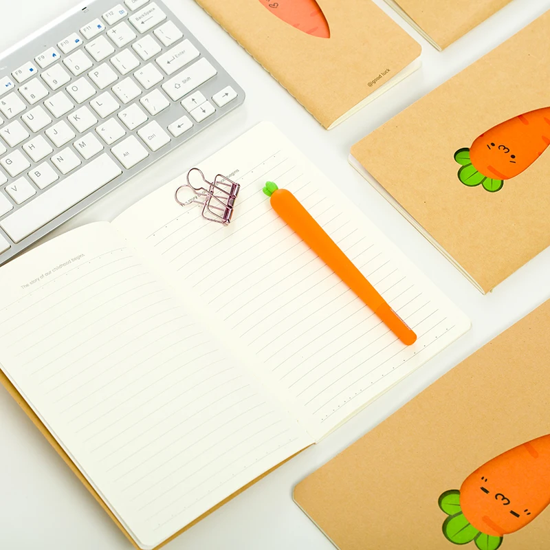 Сезон урожая морковь Kawaii записная книжка канцелярские принадлежности студенческий дневник записная книжка