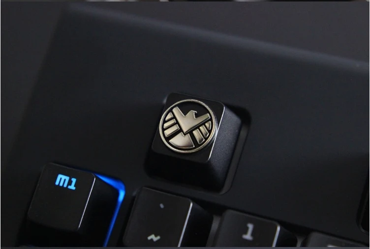 Shield NPKC 1 шт. алюминиевые колпачки OEM R4 высота металлические клавиши на клавиатуру индивидуальные колпачки для Cherry MX переключатели механической клавиатуры - Цвет: Shield
