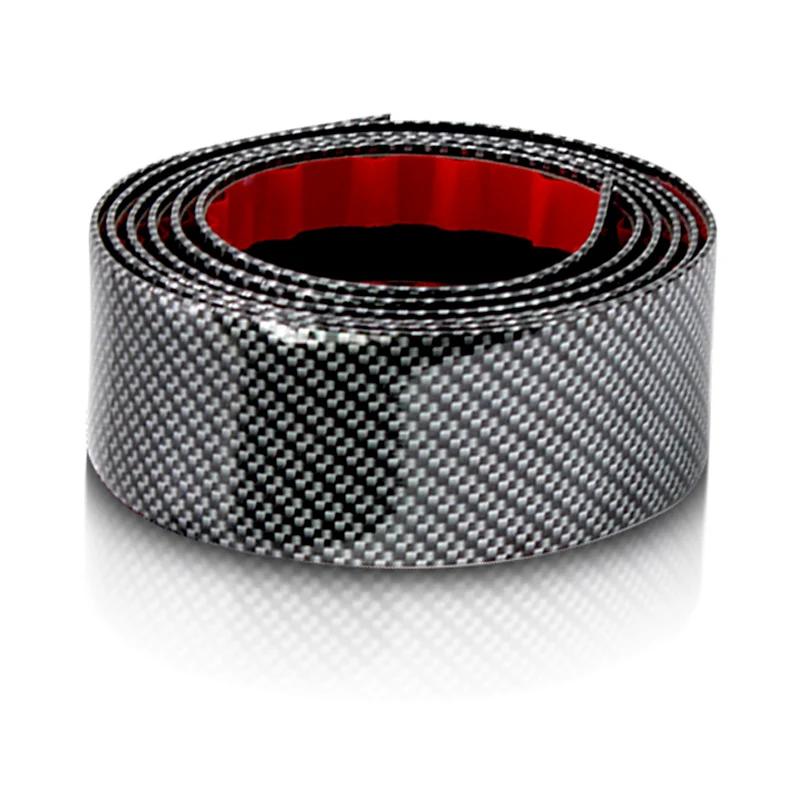 Автомобильные наклейки 5D углеродный волокнистый слой резины Стайлинг порога