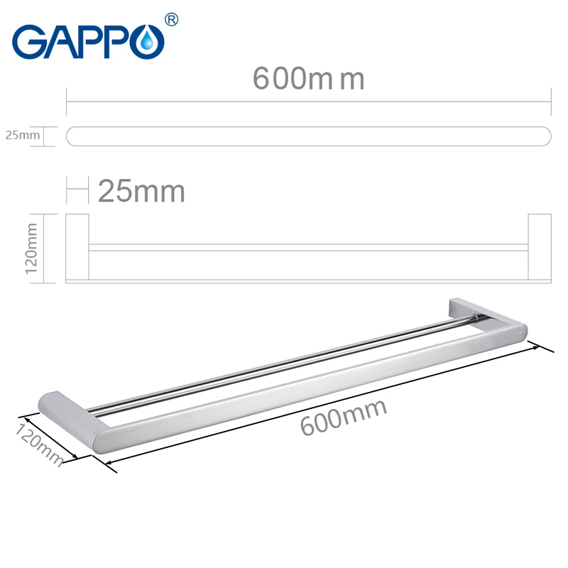Вешалка для полотенец GAPPO Аксессуары ванны держатели в ванную комнату настенная
