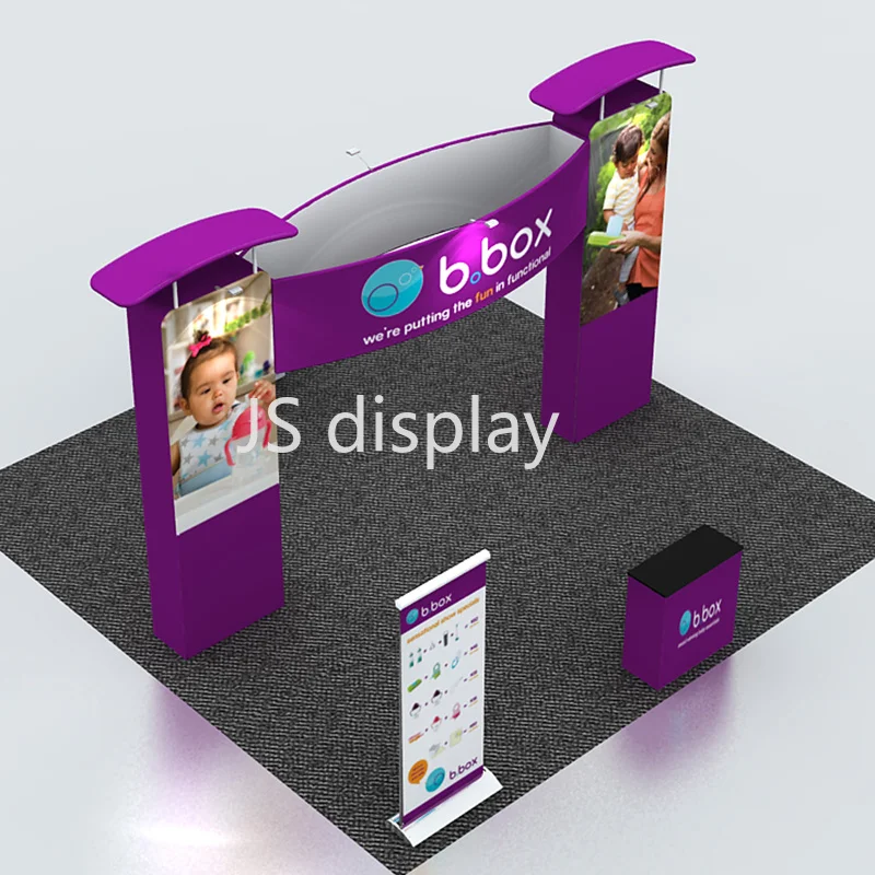 20 футов портативный пользовательский дисплей для выставки всплывающие стенды