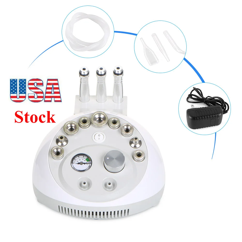 3 In 1 Microdermabrasion Dermabrasion Face Peel Vacuum Skin Care Beauty Machine US