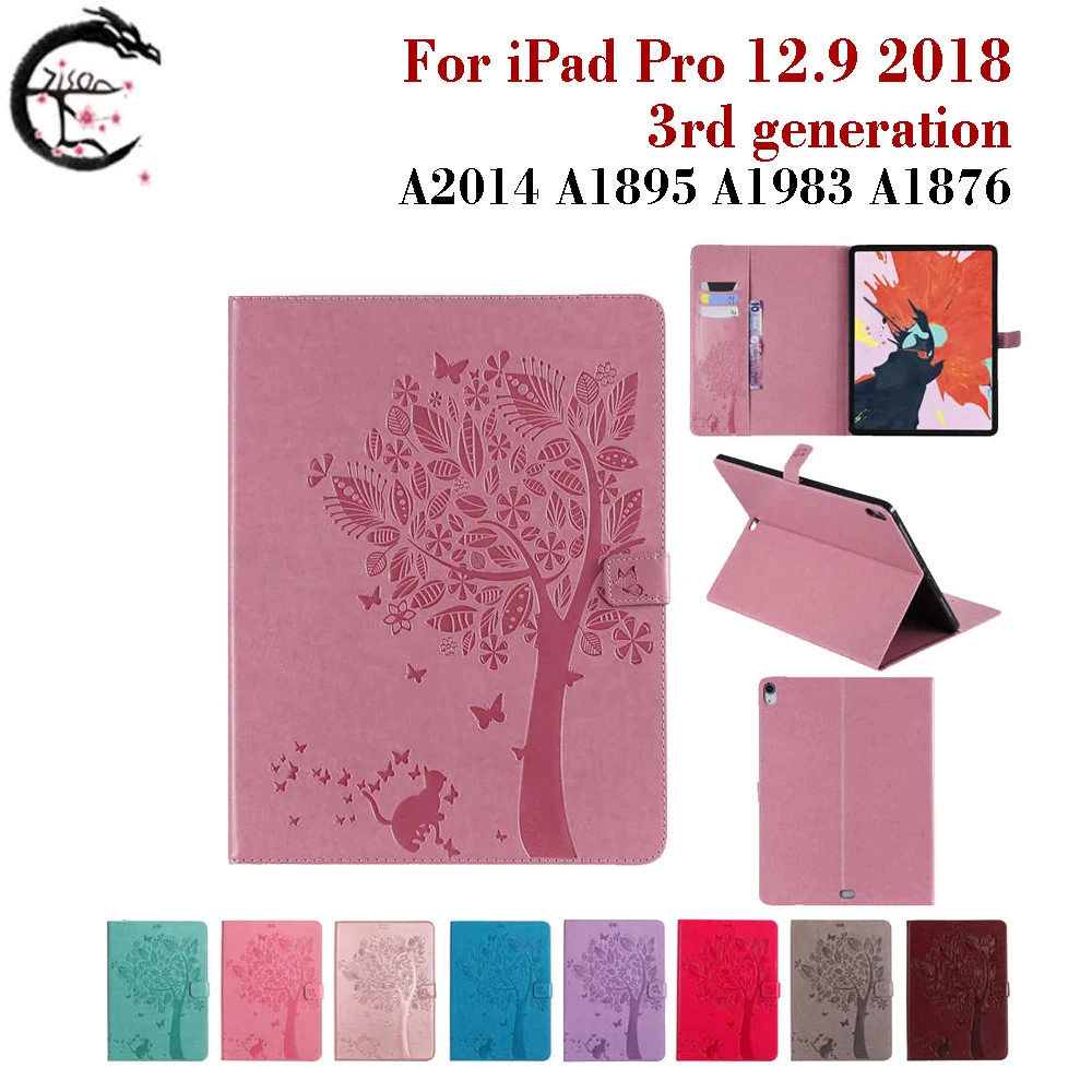 Кожаный чехол для планшета Apple iPad Pro 12 9 2018 3 го поколения A2014 A1895 A1896 откидной Чехол