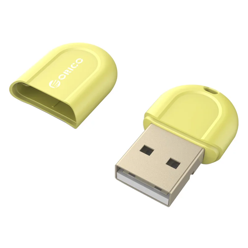 Yellow ORICO BTA-408 Mini USB Bluetooth 4,0 адаптер для ноутбука Настольный ПК костюм для IOS и Windows - Цвет: Yellow