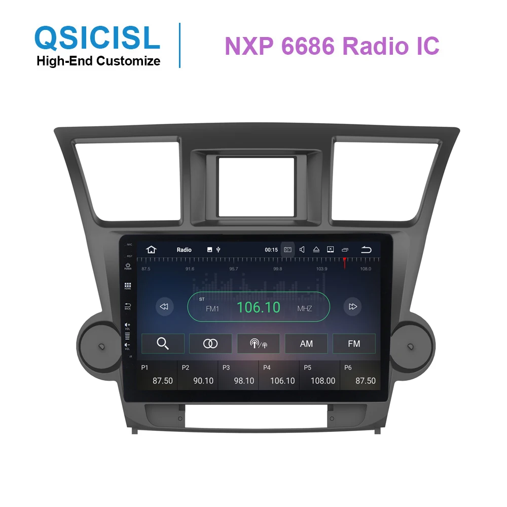 Автомагнитола для Toyota Highlander 9 0-10 1 4 + 64 ГБ Android 2009 IPS 2014 дюйма din | Автомобили и