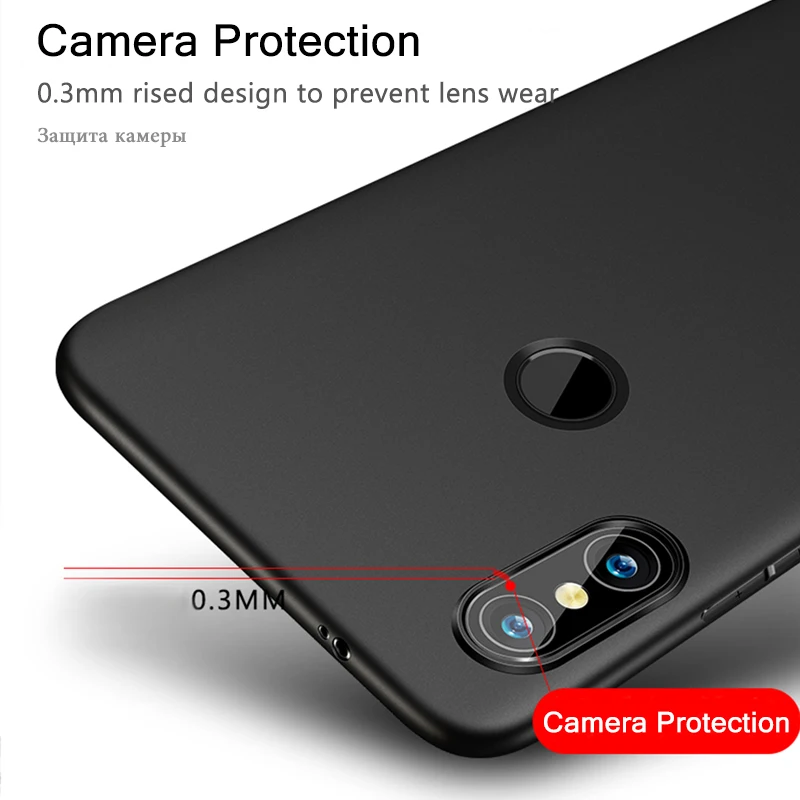 Мягкий ТПУ чехол для Xiaomi Redmi Note 5 Pro Роскошный прозрачный матовый Силиконовый Note5