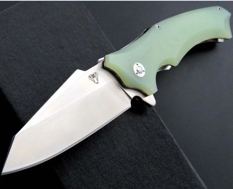 A3 Высокое качество змеиная головка G10 складной нож имитирует Медфорд нож использовать 9cr сталь+ твердость 59HRC шарикоподшипник ножи открытый инструмент - Цвет: A3