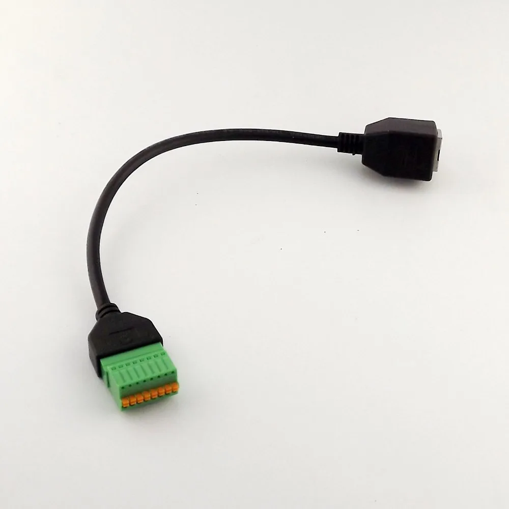 2 шт. разъем Ethernet RJ45 для 8-контактного AV-терминала блок без пайки адаптер кабеля 25