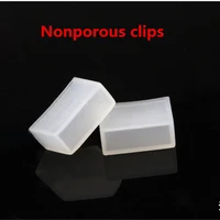 wholesale 20 100pcs silicon clipnonporous end caps use for 5050 3528 ws2813 ws2801 ws2811 ws2812b waterproof led strip light