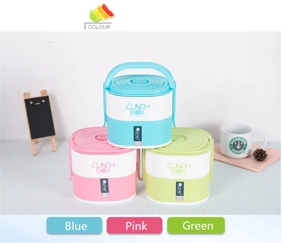 Baispo Microwavable Ланч-бокс для детей мультфильм портативный контейнер для хранения еды BPA бесплатно ланчбокс для пикника школьников