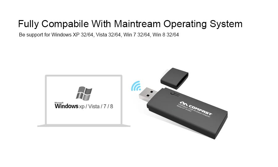 Gigabit 1200 Мбит/с 11AC двухдиапазонный usb 3 0 Беспроводная сетевая карта wifi беспроводной