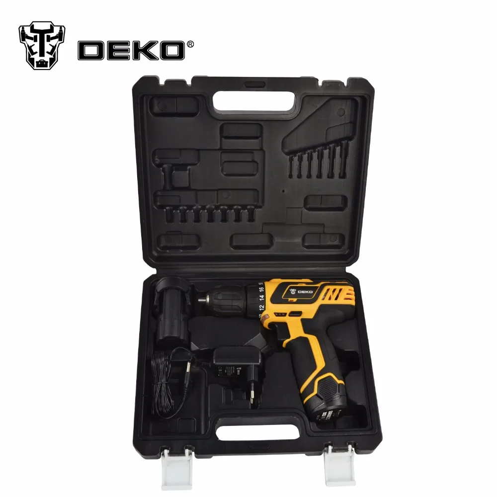 Deko gcd10.8du3 10.8 В DC НОВЫЙ Дизайн бытовой литий ионный Батарея Аккумуляторная дрель