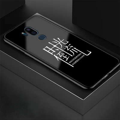 Закаленное стекло окрашенный чехол s для LG G7 чехол ThinQ задняя крышка для LGG7 ThinQ защитная оболочка для LG G 7 Чехол ThinQ coque - Цвет: A1