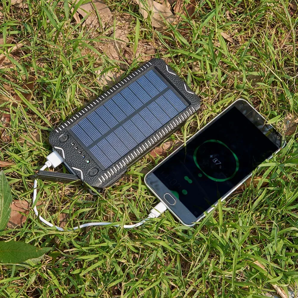 Портативный двойной USB Автомобильное пусковое устройство Солнечное зарядное устройство Внешний аккумулятор зарядное устройство для телефона power Bank зарядное устройство s