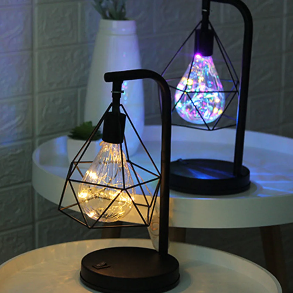 Ретро декоративный Алмазный стол в форме спальни подарок на батарейках