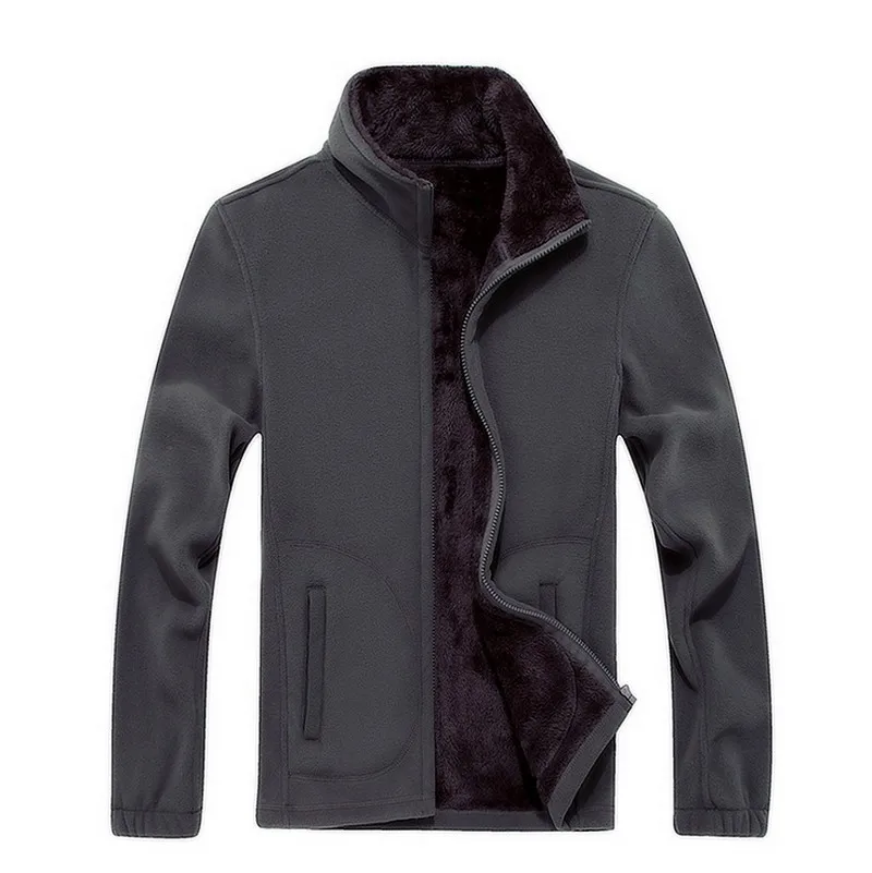 Женские плотные куртки, флисовая спортивная одежда, 5XL 6XL 7X 8XL, шерстяные теплые толстовки, повседневные теплые пальто, одноцветная Толстовка для женщин - Цвет: gary