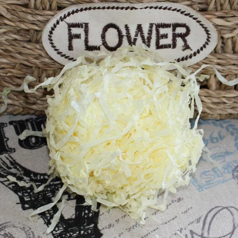 2 шт. бумажная рафия измельченная Подарочная коробка украшение красочная сделай