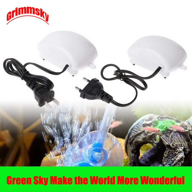 Фото 2.5W EU/US Plug 1.8L/Min Fish Tank Oxygen Increasing High Performance Noiseless Small Ultra Silent Air Pump 110V Дом и сад 2.5W EU/US Plug 1.8L/Min Fish Tank Oxygen Increasing High Performance Noiseless Small Ultra Silent Air Pump 110V Дом и сад