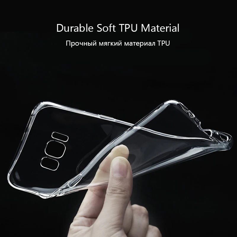 Ультрамягкий силиконовый чехол для Samsung Note 9 8 10 S10 S9 S8 Plus Coque прозрачная задняя