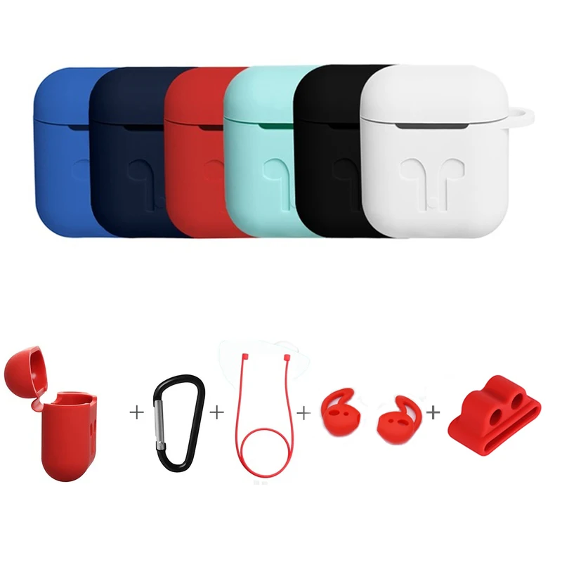 5 в i идеальный чехол для airpods 2 1 противоударный Apple Air pods защитный наушников