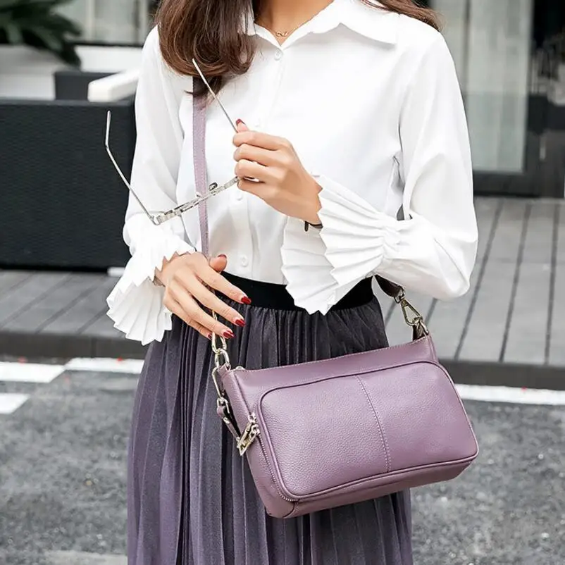 Женская маленькая сумка FoxTail & Lily из натуральной кожи Роскошный дизайнерский